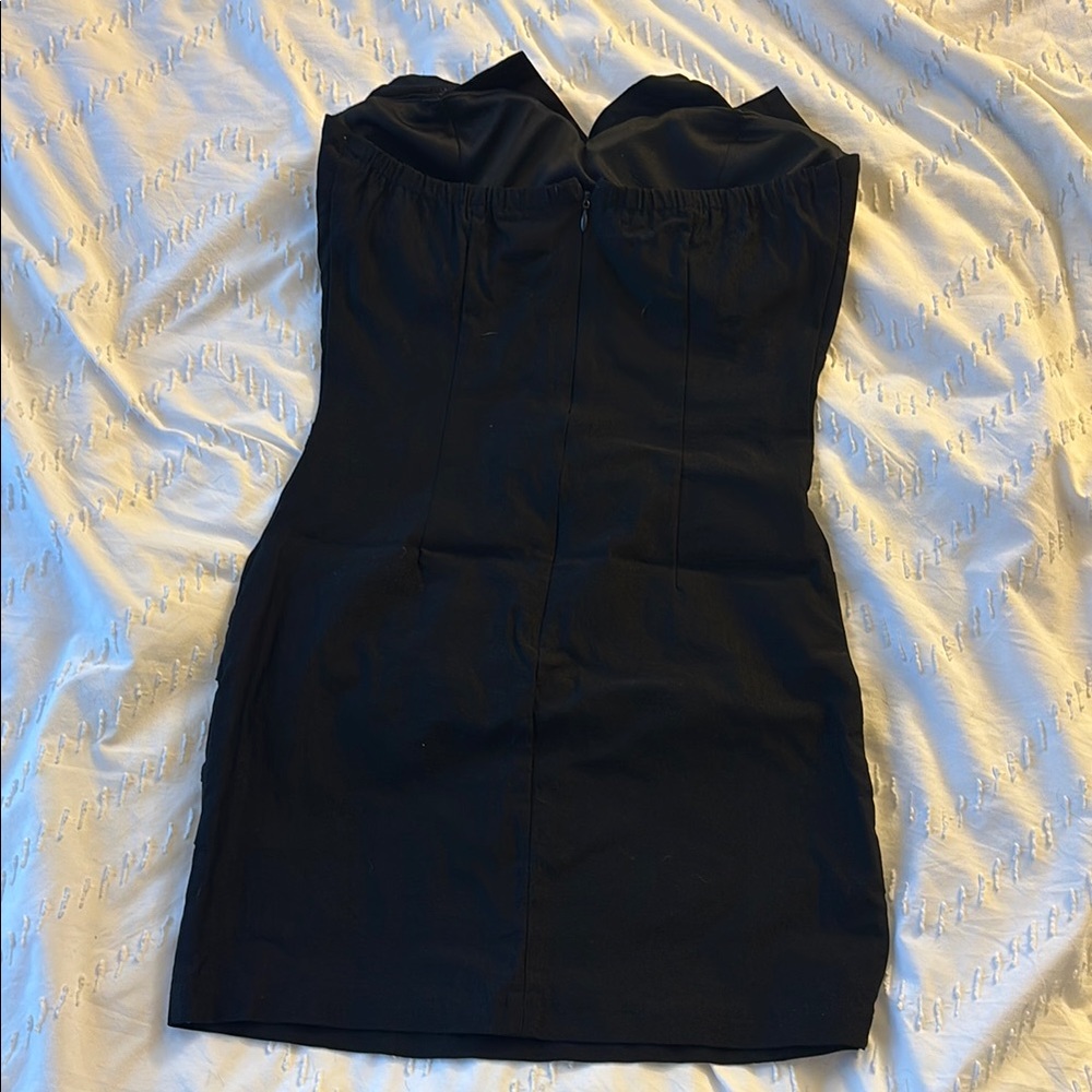 Body Central Black Strapless Sweetheart Bodycon Dress - Picture 3 of 7